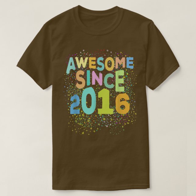 Phantastisch seit 2016 Funny Retro 6 Jahre alt 6.  T-Shirt (Design vorne)