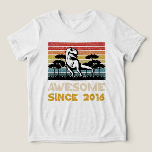 Phantastisch Seit 2016 Vintager T-Rex Tri-Blend Shirt