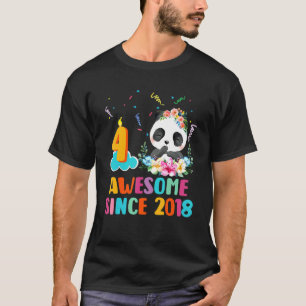 Phantastisch Seit 2018 4. Geburtstag 4 Jahre alt P T-Shirt
