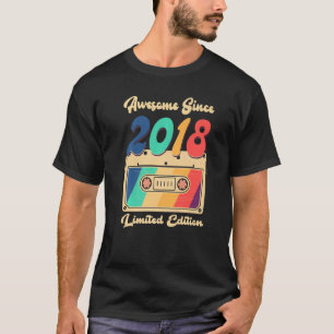 Phantastisch seit 2018 Vintag Cassette 5. Geburtst T-Shirt