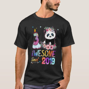 Phantastisch Seit 2019 3. Geburtstag 3 Jahre alt P T-Shirt