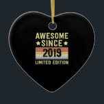 Phantastisch seit 2019 Geburtstag Keramik Ornament<br><div class="desc">1</div>