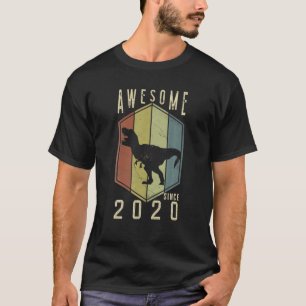 Phantastisch seit 2020 2 Jahre Alte Geschenke Dino T-Shirt