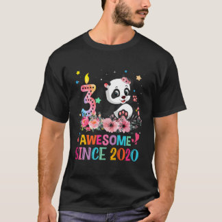 Phantastisch seit 2020 3RD 3 Panda Einhorn T-Shirt