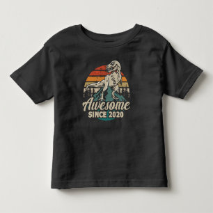 Phantastisch seit 2020 Dinosaurier 3 Jahr 3 Geburt Kleinkind T-shirt