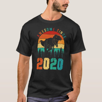 Phantastisch seit 2020 Retro Dinosaurier Boys 3. B T-Shirt
