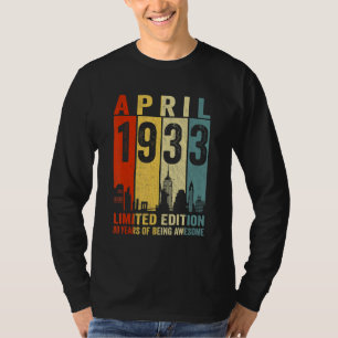 Phantastisch seit April 1933, 89. Geburtstag Vinta T-Shirt