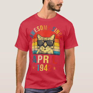 Phantastisch seit April 1942 80. Geburtstagsgesche T-Shirt