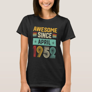 Phantastisch seit April 1952 Mäuse 70. Geburtstag T-Shirt