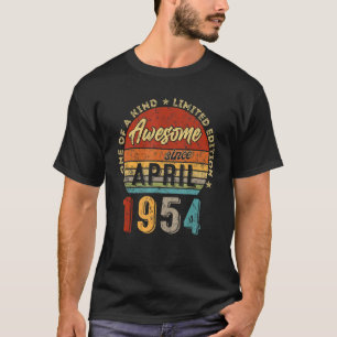 Phantastisch Seit April 1954 Vintag 68. Geburtstag T-Shirt