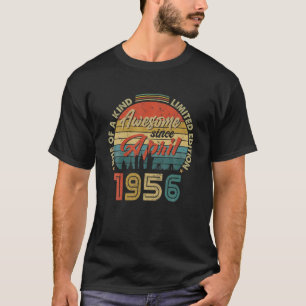 Phantastisch seit April 1956 Vintag 66. Geburtstag T-Shirt
