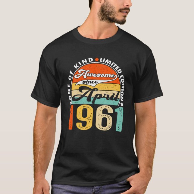 Phantastisch seit April 1961 T-Shirt (Vorderseite)