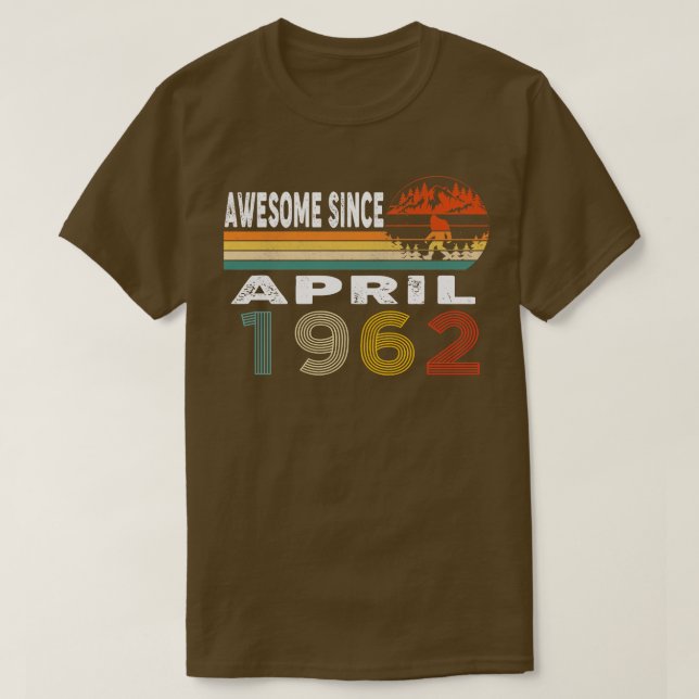 Phantastisch seit April 1962 T-Shirt (Design vorne)