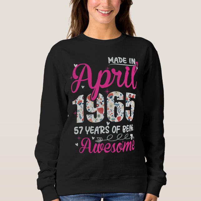 phantastisch seit April 1965 Sweatshirt (Vorderseite)