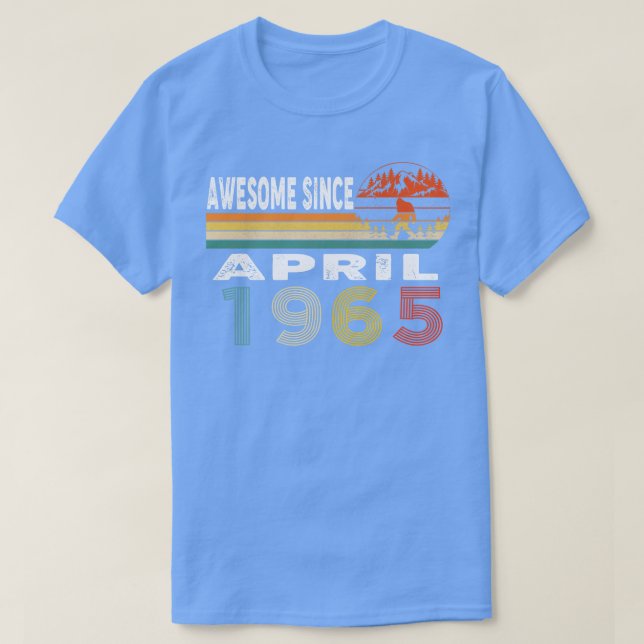 Phantastisch seit April 1965 T-Shirt (Design vorne)