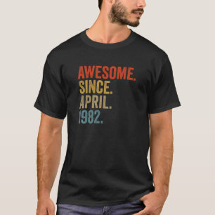 Phantastisch seit April 1982 40. Geburtstag Vintag T-Shirt