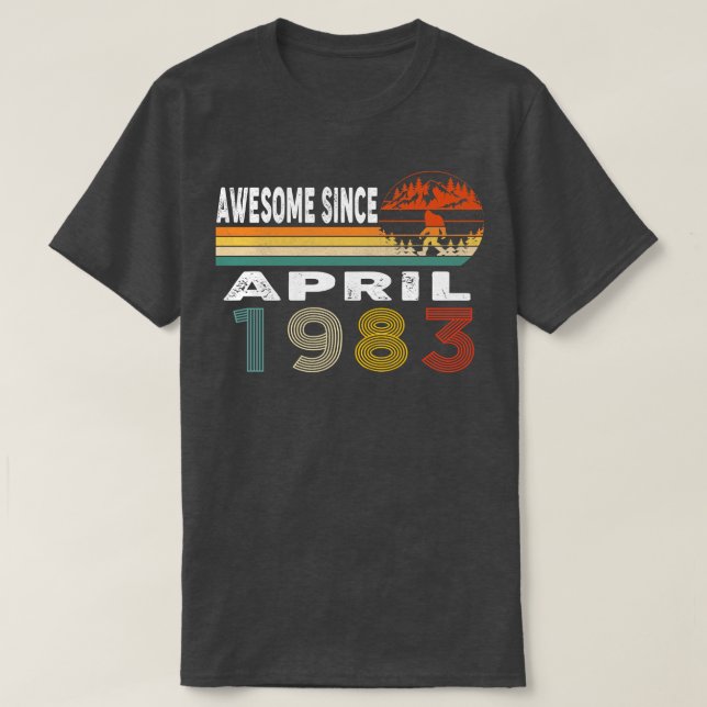 Phantastisch seit April 1983 T-Shirt (Design vorne)
