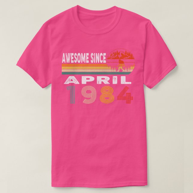 Phantastisch seit April 1984 T-Shirt (Design vorne)