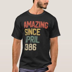 Phantastisch seit April 1986 Männer Frauen 35. Geb T-Shirt