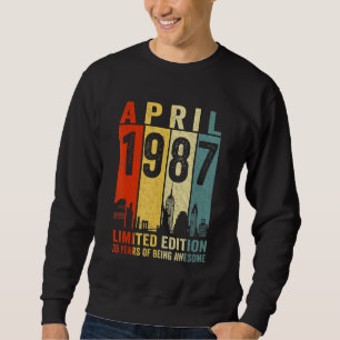 Phantastisch Seit April 1987 Vintage Ret. Sweatshirt