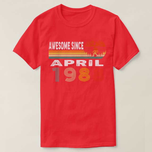 Phantastisch seit April 1988 T-Shirt (Design vorne)