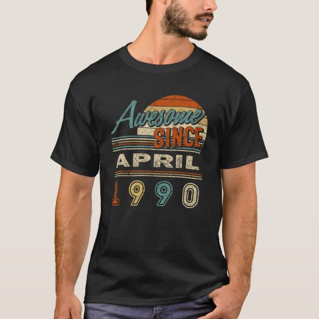 Phantastisch seit April 1990 31 Jahre 31St Quarant T-Shirt (Vorderseite)