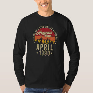 Phantastisch seit April 1990 Vintag 32. Geburtstag T-Shirt