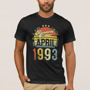 Phantastisch seit April 1993 Vintager 29. Geburtst T-Shirt