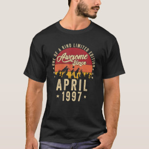 Phantastisch seit April 1997, Vintag 25. Geburtsta T-Shirt