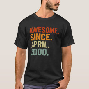 Phantastisch seit April 2000 Retro 21 Jahre alt 21 T-Shirt