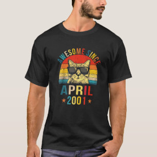 Phantastisch seit April 2001 21St Geburtstagskatze T-Shirt