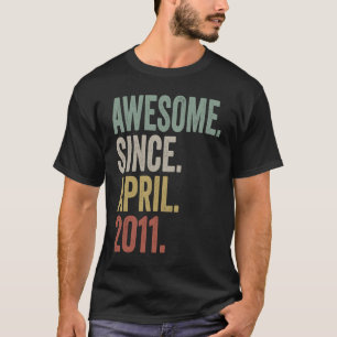Phantastisch seit April 2011 12. Geburtstag 12 Jah T-Shirt