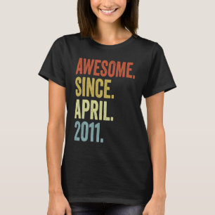 Phantastisch seit April 2011 12. Geburtstag Junge T-Shirt