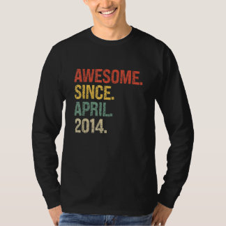 Phantastisch seit April 2014 8. Geburtstag T-Shirt
