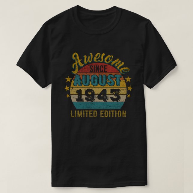 phantastisch seit August 1943, limitierte Auflage T-Shirt (Design vorne)