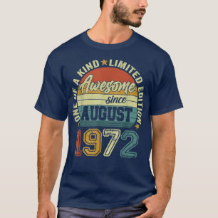Phantastisch seit August 1972 50. Geburtstag 50 Ja T-Shirt
