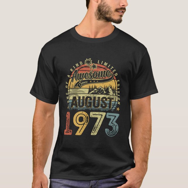 Phantastisch seit August 1973 50 50. T-Shirt (Vorderseite)