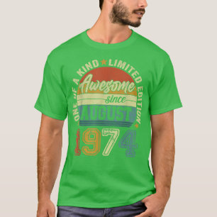 Phantastisch seit August 1974 48. Geburtstag 48 Ja T-Shirt