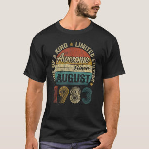 Phantastisch seit August 1983 Vintag Männer 40. Ge T-Shirt