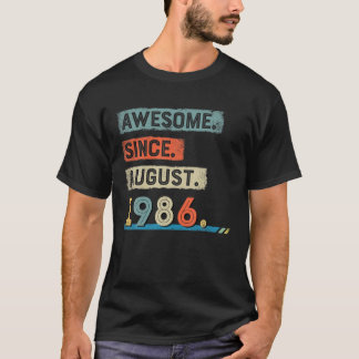 Phantastisch seit August 1986 35. Geburtstag Männe T-Shirt