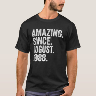 Phantastisch seit August 1988 35 Jahre alt 35 Jahr T-Shirt