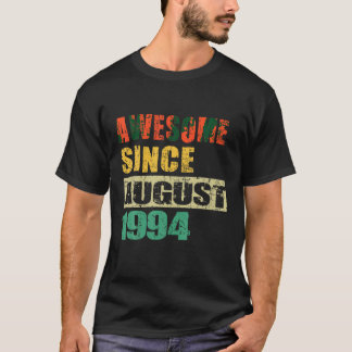 Phantastisch seit August 1994 30 Jahre alt 30 Jahr T-Shirt