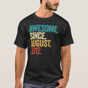 Phantastisch seit August 2012 10. Geburtstag 10 Ja T-Shirt