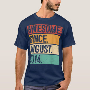 Phantastisch seit August 2014 8. Geburtstagsgesche T-Shirt