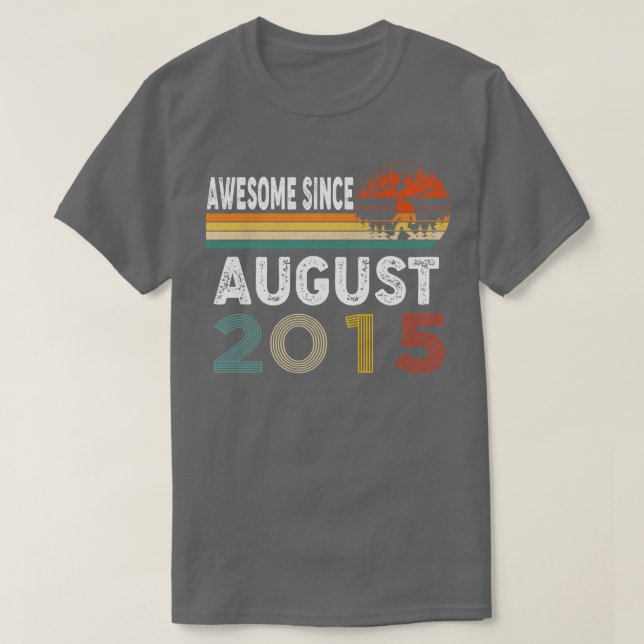 Phantastisch seit August 2015 T-Shirt (Design vorne)