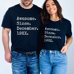 Phantastisch seit dem benutzerdefinierten Jahr Per T-Shirt<br><div class="desc">Feiern Sie die Reise eines Lebens mit unserem Personalisierten Geburtstag-T - Shirt "Phantastisches seit individuellem Jahr" - eine perfekte Hommage an die Meilensteine, die uns prägen. Ob 40. Geburtstagsgeschenk für ihn, 34. Geburtstagsfeier oder ein bedeutendes Zeitalter, dieses Shirt ist ein zeitloses Stück, das den Festlichkeiten eine Touch Vintagen Stils verleiht....</div>