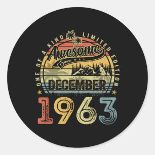 Phantastisch seit Dezember 1963 60 60. Runder Aufkleber