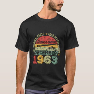 Phantastisch Seit Dezember 1963 Vintag 60 Jahre 60 T-Shirt
