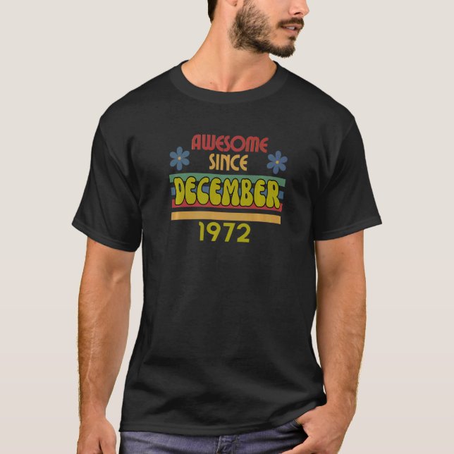 Phantastisch seit Dezember 1972 T-Shirt (Vorderseite)