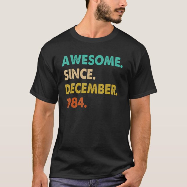 Phantastisch seit Dezember 1984 T-Shirt (Vorderseite)